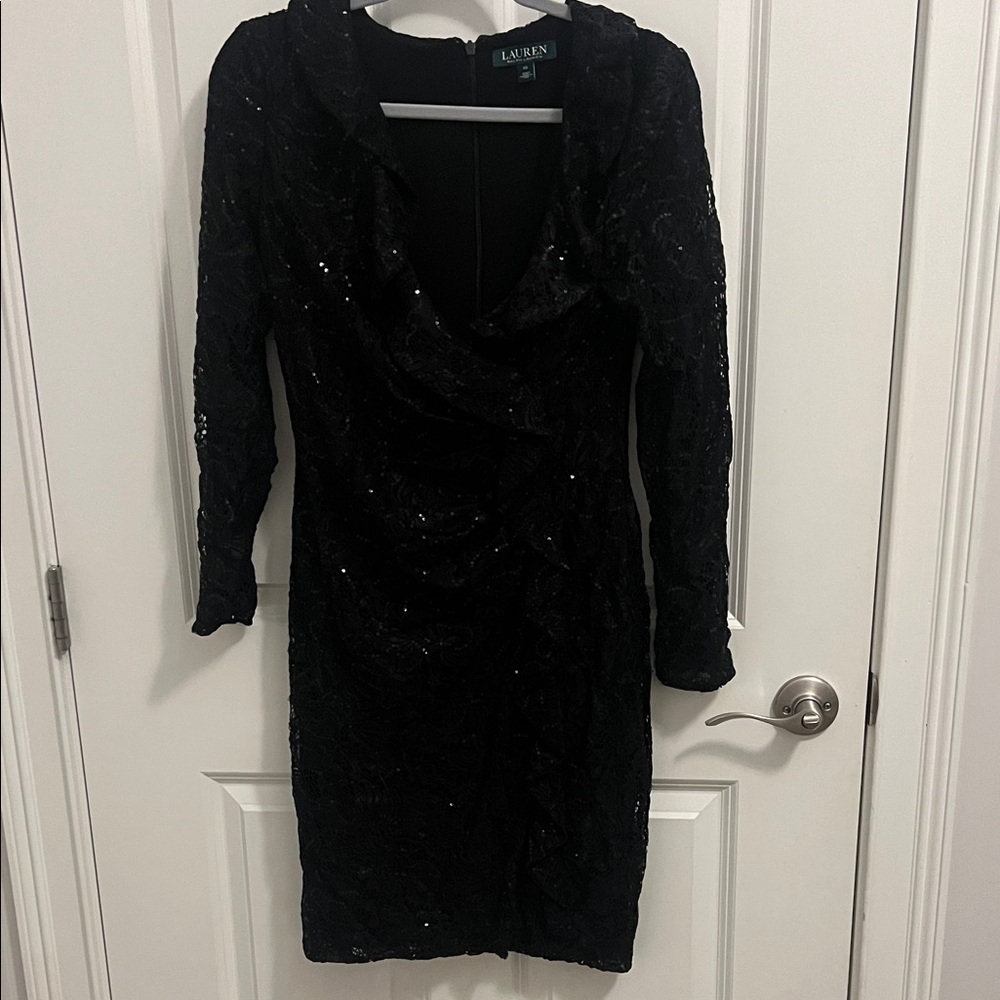 Ralph Lauren Black Long Sleeve Dress